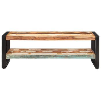 Mesa De Café - Mesa De Centro Madera Maciza Reciclada 120x60x40 Cm