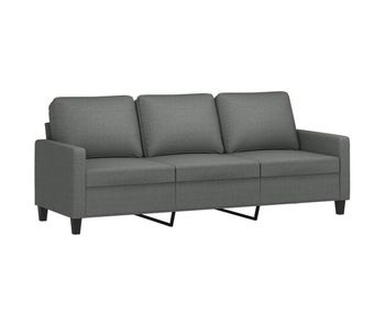 Vidaxl sofá de 3 plazas de tela gris oscuro 180 cm