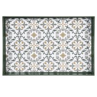 bandeja verde amarilla blanca y azul 45x29 cm