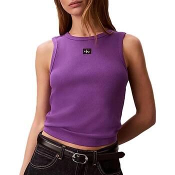 Calvin Klein Jeans Camiseta tirantes A Woven Label para mujer