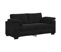 sofa loveseat - sofa de salon terciopelo negro 140 cm