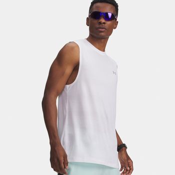 Under Armour Velociti  Camiseta de running Hombres-blanco, plateado