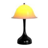 allen - lampara de mesa led de metal color negro 25 cm max 1 w