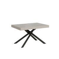mesa extensible 80x120204 cm efecto madera cachemira