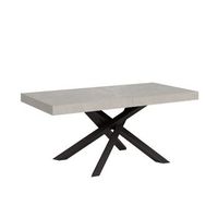 mesa extensible 180284x90 cm volantis premium cachemir patas antracita