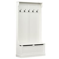 perchero con banco 96x34x1797cm crema