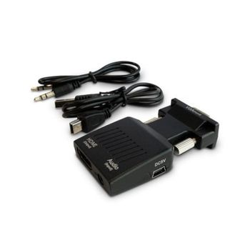 Adaptador VGA a HDMI Savio CL-145 1080p Negro Macho/Hembra USB 5V