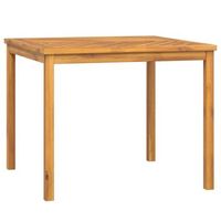 mesa de comedor de jardin  mesa de exterior madera maciza de acacia 90x90x74 cm