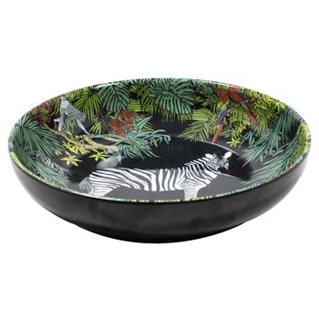 Plato hondo de melamina con estampado de la selva 20 cm