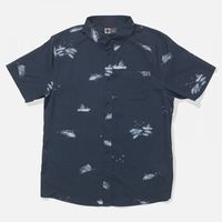 salty crew camisa manga corta breezer perf button up para hombre