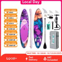 tabla de paddle surf inflable funwater tabla sup antideslizante de 320r385 cm tabla de paddle surf portatil inflable para surf turismo pesca yoga y deportes acuaticos