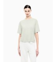 ea7 para mujer 7w001015af13919 camiseta en mezcla de viscosa precious verde l casual deportivo manga corta