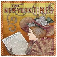 legendarte - cuadro lienzo impresion digital - the new york times ad 1895 - edward henry potthast - decoracion pared cm 50x50