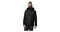 chaqueta impermeable salewa ortles gore tex 3l negra para hombre