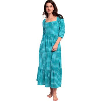 Admas Vestido largo Dreams maxi vestido de verano cuello cuadrado y media manga para mujer