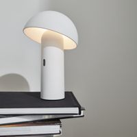 lampara de sobremesa con cabezal ajustable para interior blanco