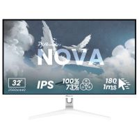 monitor arozzi nova 32 qhd 180hz ips plano hdr blanco 1ms altavoces