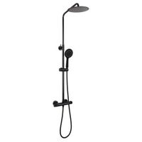 columna de ducha termostatica bossa negro mate  o 20 cm