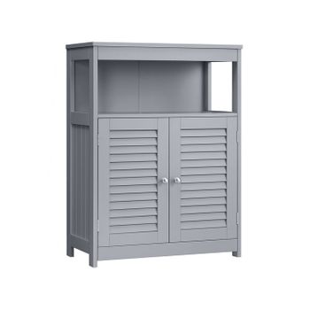 Gabinete de Madera para Baño, Gris Paloma