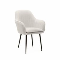 sillon en borreguito con patas de metal borreguito blanco