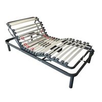 cama articulada con motor electrico 90x190cm  somier multilaminas con patas 5 planos articulacion tubo reforzado acero 50x20mm  mand