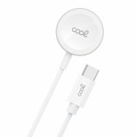 cable cargador magnetico cool tipo-c para apple watch series 1-10 se ultra 25w blanco
