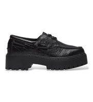 timberland para mujer tb0a2gvfw021 nauticos de piel stone street negro 385 w plano cordones casual