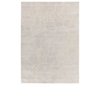 Alfombra de diseño abstracto plata porto, 133x190 cm - atticgo