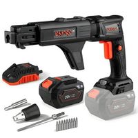 dnipro-m atornillador pladur dsd-201bca - 20v brushless 0-4400 rpm hex 14 alimentador automatico led - bateria 6ah y cargador