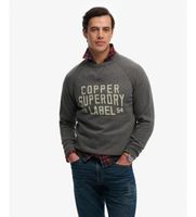 superdry para hombre m2014474a sudadera merchant vintage gris xxl casual algodon manga larga