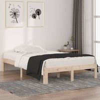 cama para adultos  estructura de cama madera maciza 120x190 cm cfw640456