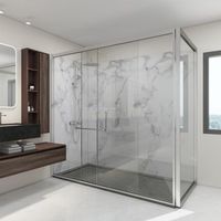 revestimiento pared bladel 4 paneles pvc 120x60cm - white marble neuhaus
