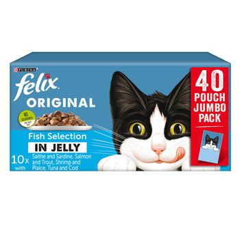 Felix Pouches in Jelly 40 x 100g - Fish Selection