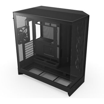Caja NZXT H9 Flow Malla y vidrio templado, 3x140mm, ATX/EATX