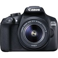Canon EOS 1300D + EF-S 18-55 III + EF 75-300 III Juego de cámara SLR 18 MP CMOS 5184 x 3456 Pixeles Negro