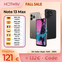 hotwav note 13 max telefono movil ultrafino de 92mm pantalla hd de 68 android 14 6gb de ram 256gb de rom telefono celular octa-core camara de 48mp  16mp bateria de 5160mah ligero