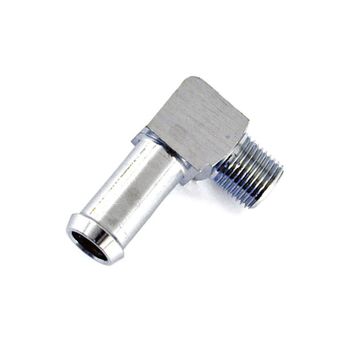 Junta de depósito 90° 1/8'' NPT macho 3/8'' cromo