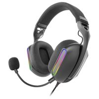 mars gaming mh-pro auriculares rgb flow sonido envolvente almohadillas air 3d microfono negro