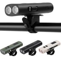 bikight 400lm 2000mah carga tipo-c faro para bicicleta 3 modos luz lateral cob indicador de nivel de bateria impermeable