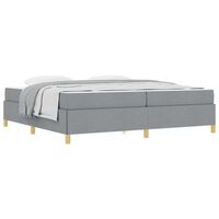estructura de cama gris claro 200 x 200 cm tela vidaxl