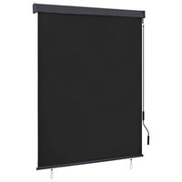 estor enrollable de exterior gris antracita 140x250 cm vidaxl