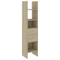 estanteria madera color marron 40x35x180 cm