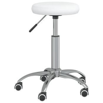 Silla De Oficina | Silla Gaming Giratoria De Cuero Sintético Blanco