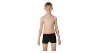 banador speedo e10 boom splice nino negro rojo