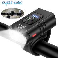 luz delantera led para bicicleta faro recargable tipo c para bicicleta de montana y carretera facil de instalar accesorios para ciclismo