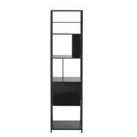 estanteria columna de metal negro con 4 baldas