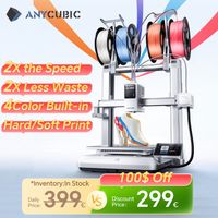 impresora 3d anycubic kobra x con velocidad maxima de impresion de 600 mms 2 veces mas de ahorro de tiempo y material hasta 19 colores de impresion deteccion por ia