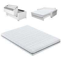 colchon 120x190 para sofa cama sistema italiano desenfundable lavable transpirable hipoalegenico nucleo espuma hd firmeza media superior color blanco