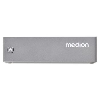 Mini PC MEDION S06e MD35340 Intel N100 4 núcleos, Wi-Fi 6, USB-C, VESA, Plata
