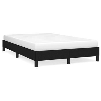 Estructura De Cama Tela Negro 120x190 Cm